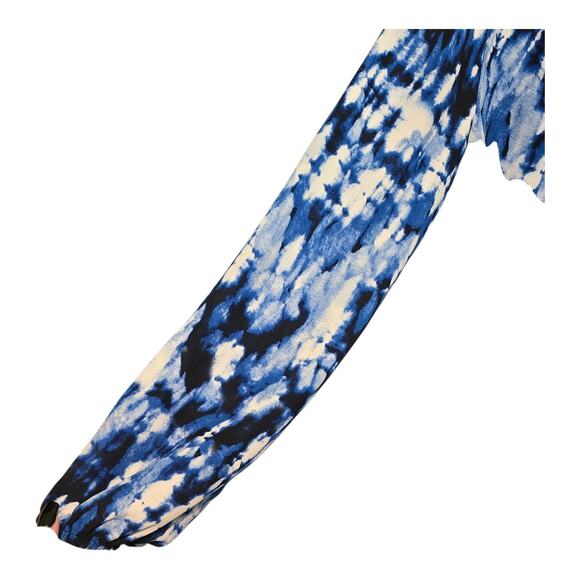 Sami & Jo Plus Size Womens Top 2X Tie Front Balloon Sleeve Artsy Colorful Career - Picture 7 of 11